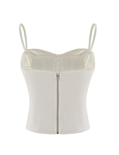 ANTONELLA TOP - WHITE : BONE : CREAM