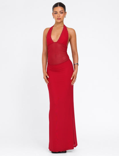 BRESILY MAXI DRESS - RED