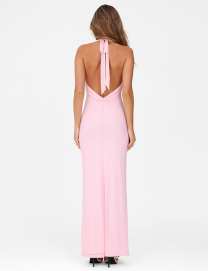 CRESSIDA MAXI DRESS - PINK : BABY PINK