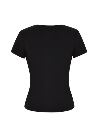 SAPHIRA TEE - BLACK
