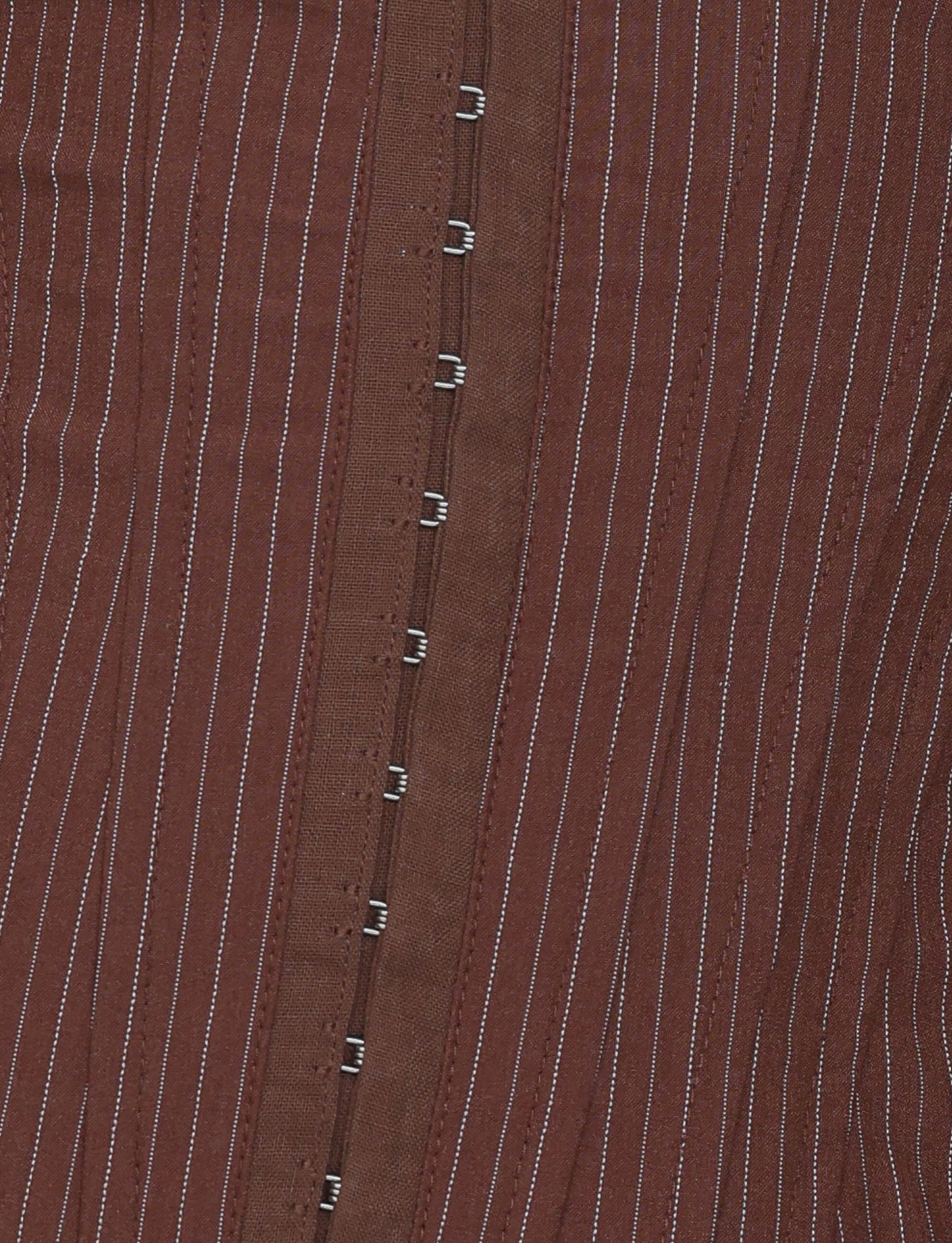 ANTONELLA CORSET 2.0 - BROWN : CHOCOLATE : CHOCOLATE PINSTRIPE