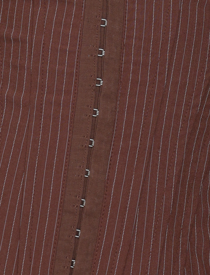 ANTONELLA CORSET 2.0 - BROWN : CHOCOLATE : CHOCOLATE PINSTRIPE