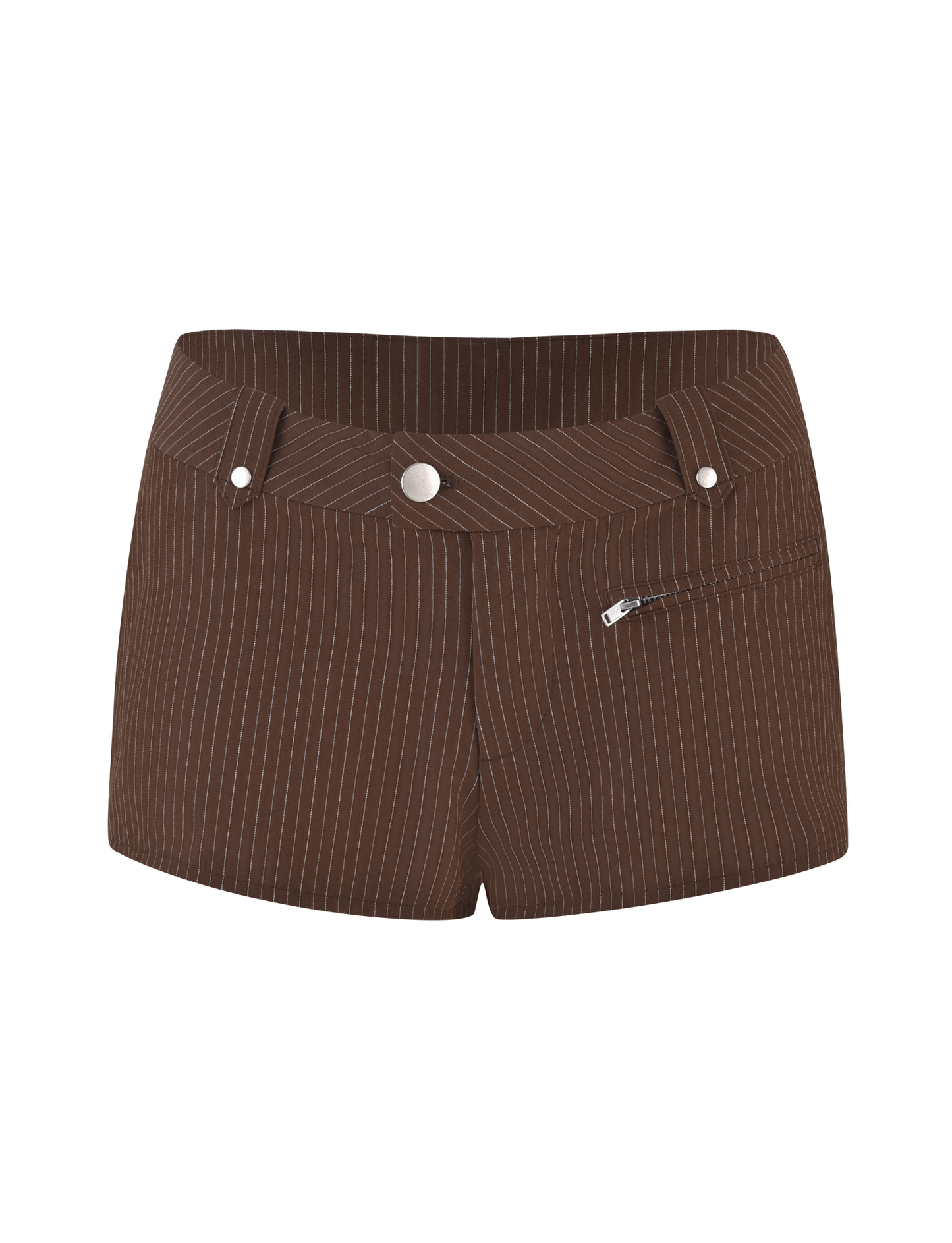 ANTONELLA SHORT - BROWN : CHOCOLATE : CHOCOLATE PINSTRIPE