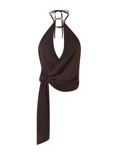 INDIGO TOP - BROWN : CHOCOLATE