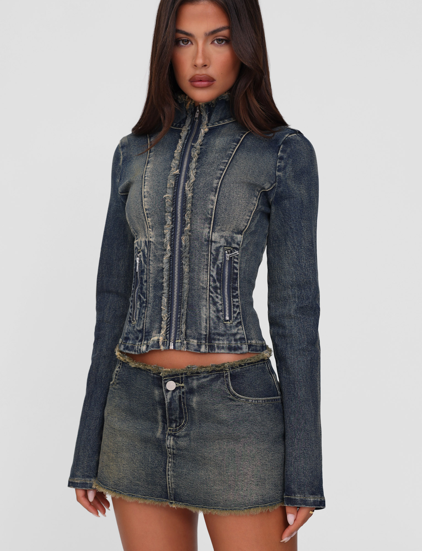 OPHELIE JACKET - BLUE : DENIM BLUE : DENIM