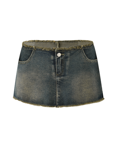 OPHELIE MINI SKORT - BLUE : DENIM BLUE