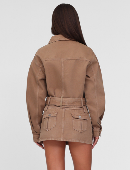 ZELIE JACKET - NEUTRAL : SANDBLAST : WASHED TAN