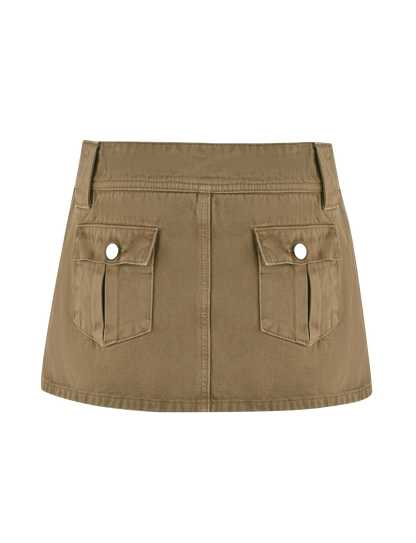 ZELIE MINI SKORT - NEUTRAL : SANDBLAST : WASHED TAN
