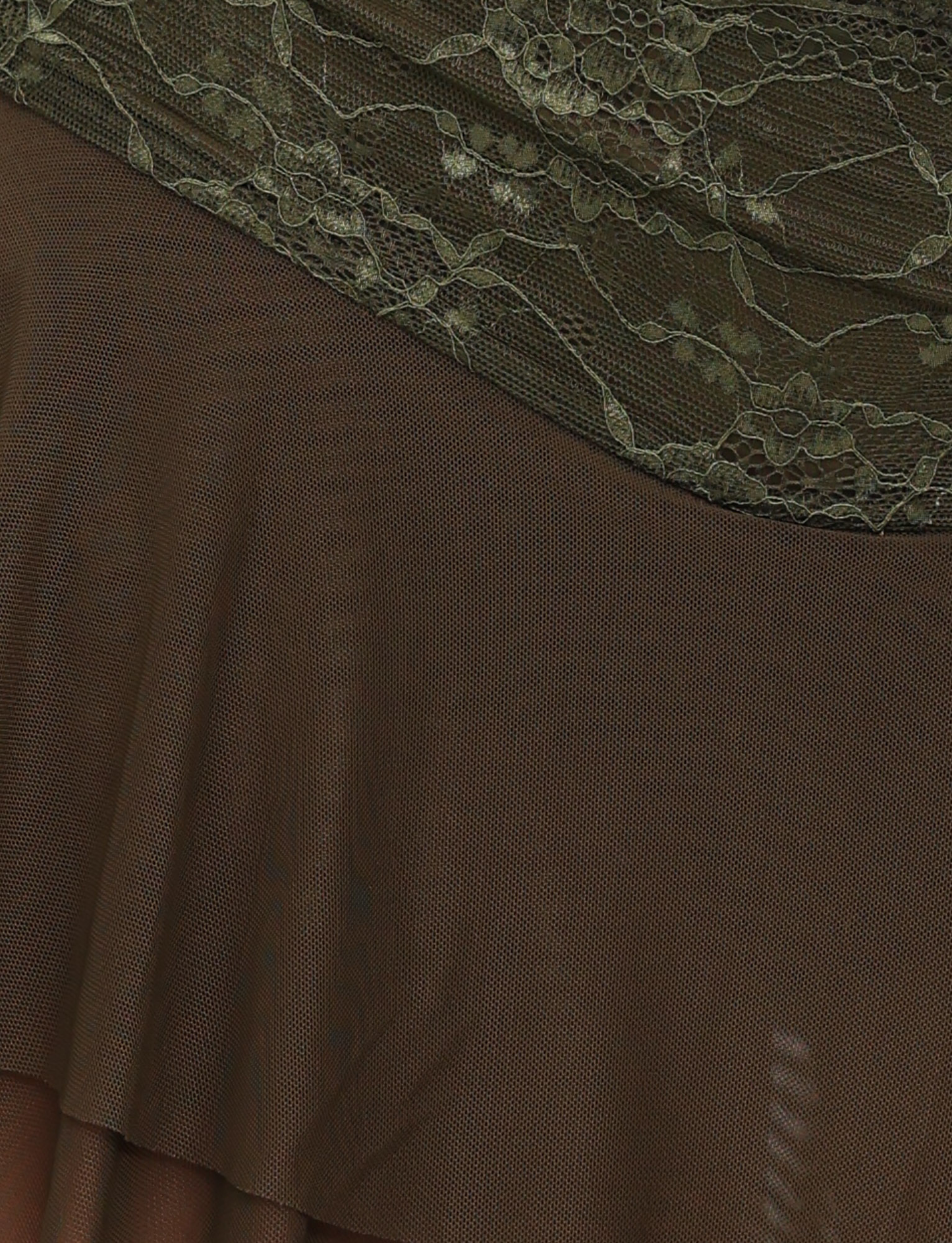 ADELINA MINI SKIRT - GREEN : KHAKI GREEN : IVORY