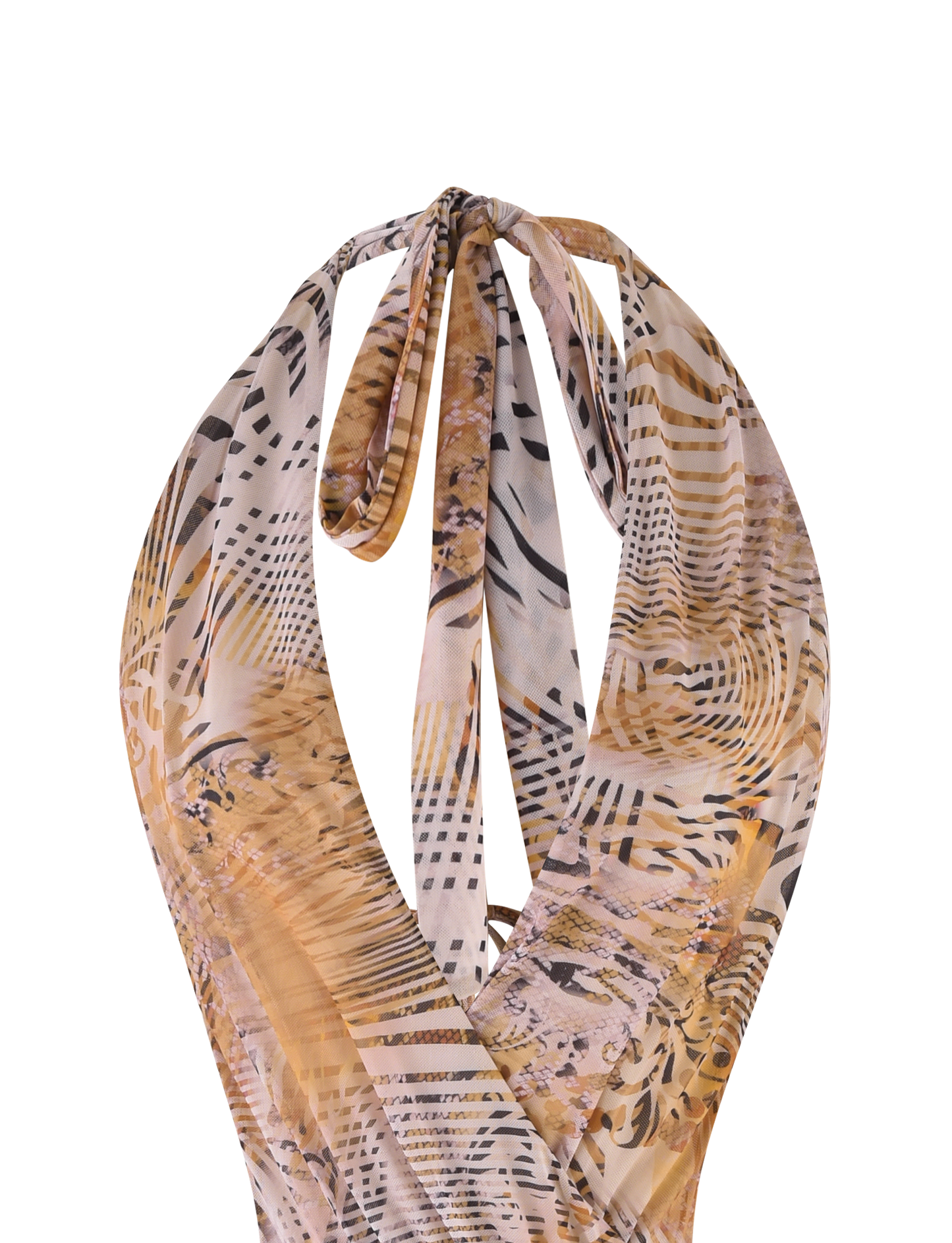 YARA MINI DRESS - NEUTRAL : ANIMAL : ANIMAL MARBLE