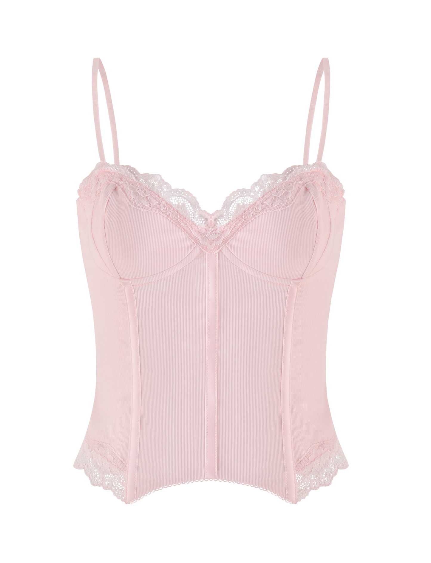 NILA CORSET TOP - SOFT PINK