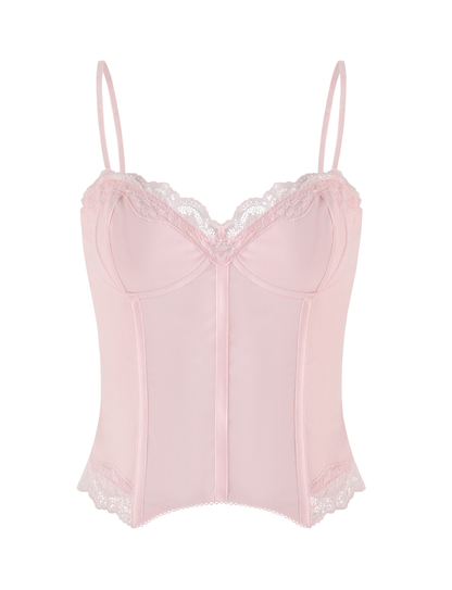NILA CORSET TOP - SOFT PINK