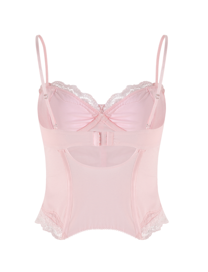NILA CORSET TOP - SOFT PINK
