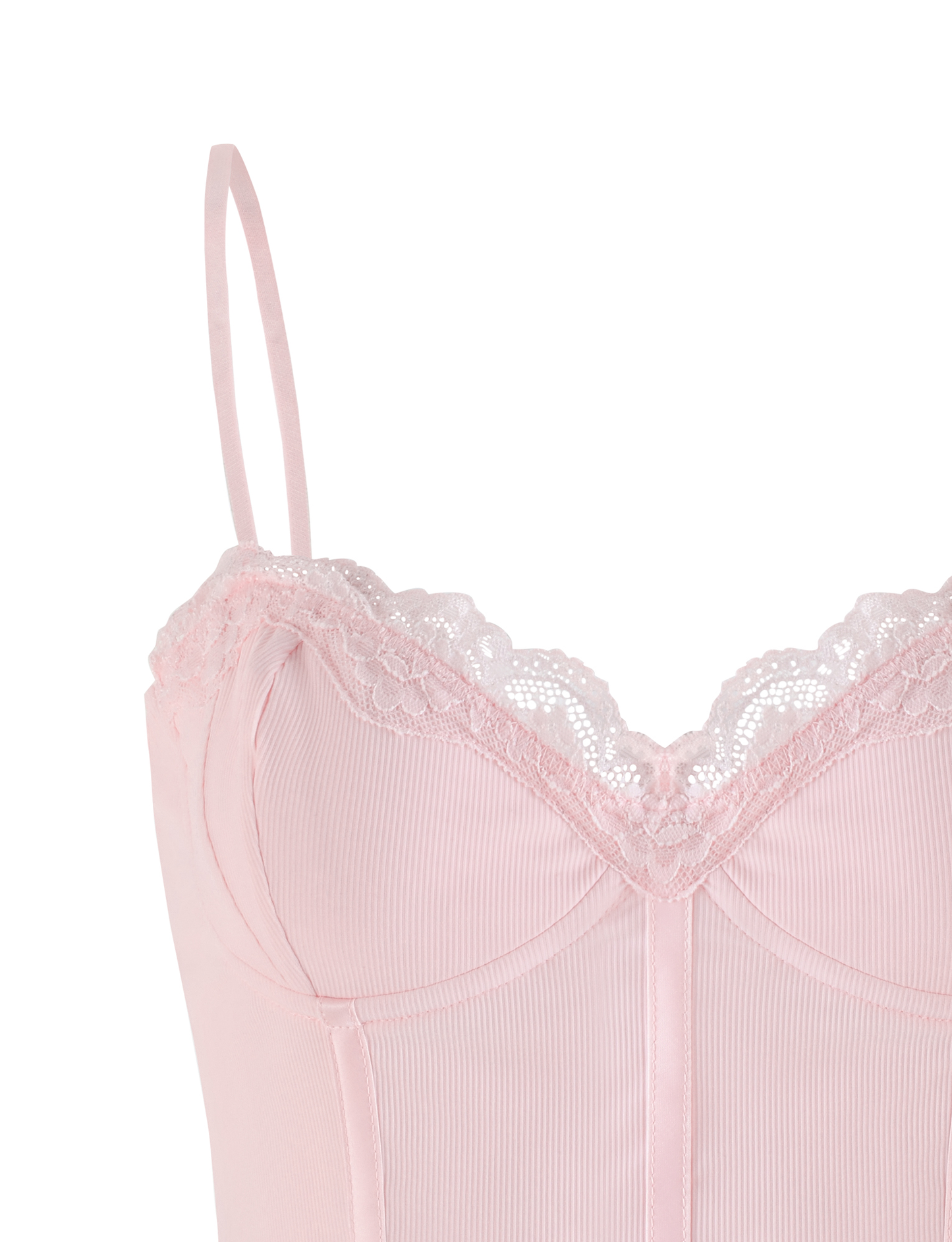 NILA CORSET TOP - SOFT PINK