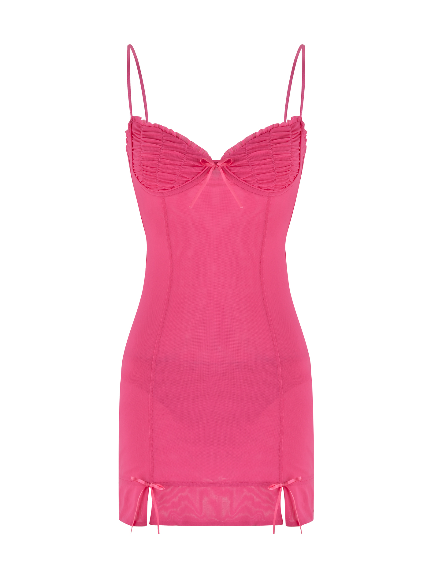 KAIRI MINI DRESS - PINK : FUSCHIA
