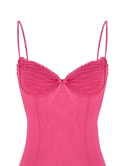 KAIRI MINI DRESS - PINK : FUSCHIA
