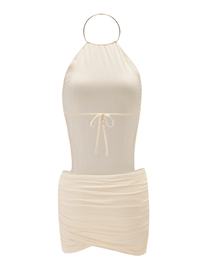 EVANNA MINI DRESS - IVORY