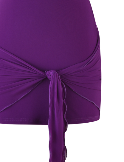 JUSTINA MINI DRESS - PURPLE