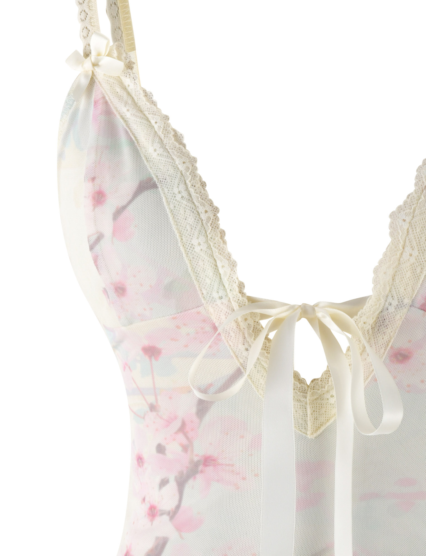 LONIE TOP - NEUTRAL : FLORAL : WASHED CHERRY BLOSSOM