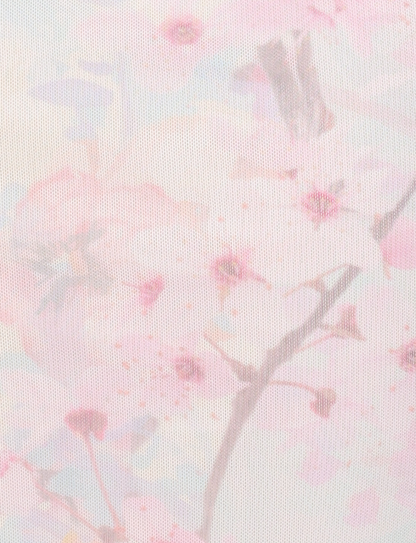 LONIE MIDI SKIRT - NEUTRAL : FLORAL : WASHED CHERRY BLOSSOM