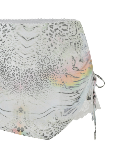 JOSEPHINE MINI SKIRT - WHITE : ANIMAL : ANIMAL PRINT