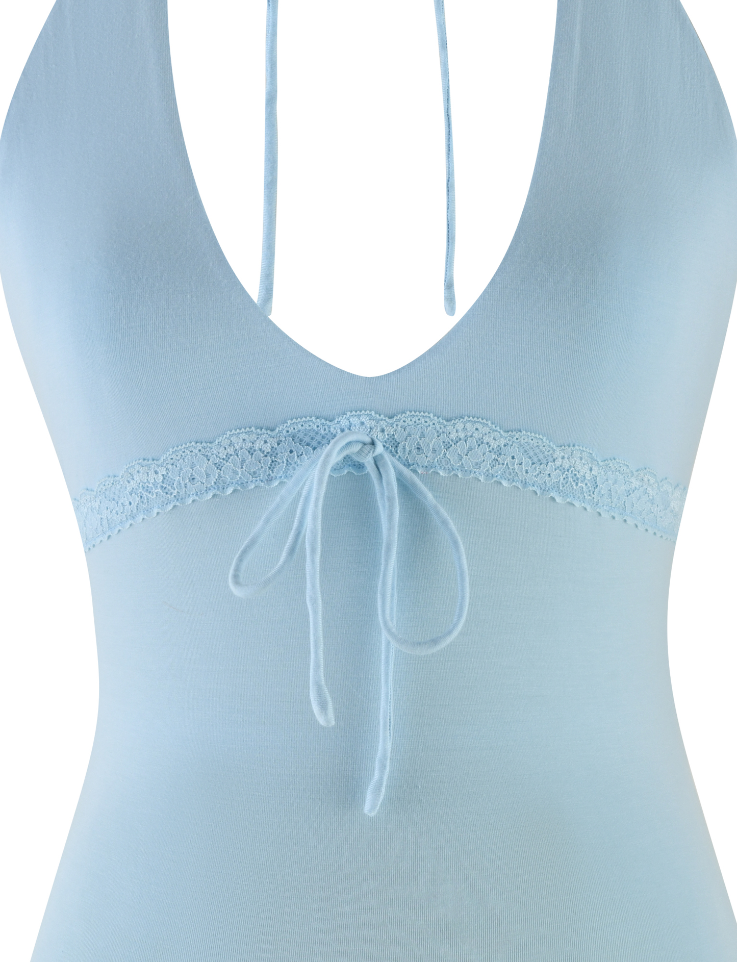 MELLIE HALTER TOP - BLUE : BABY BLUE