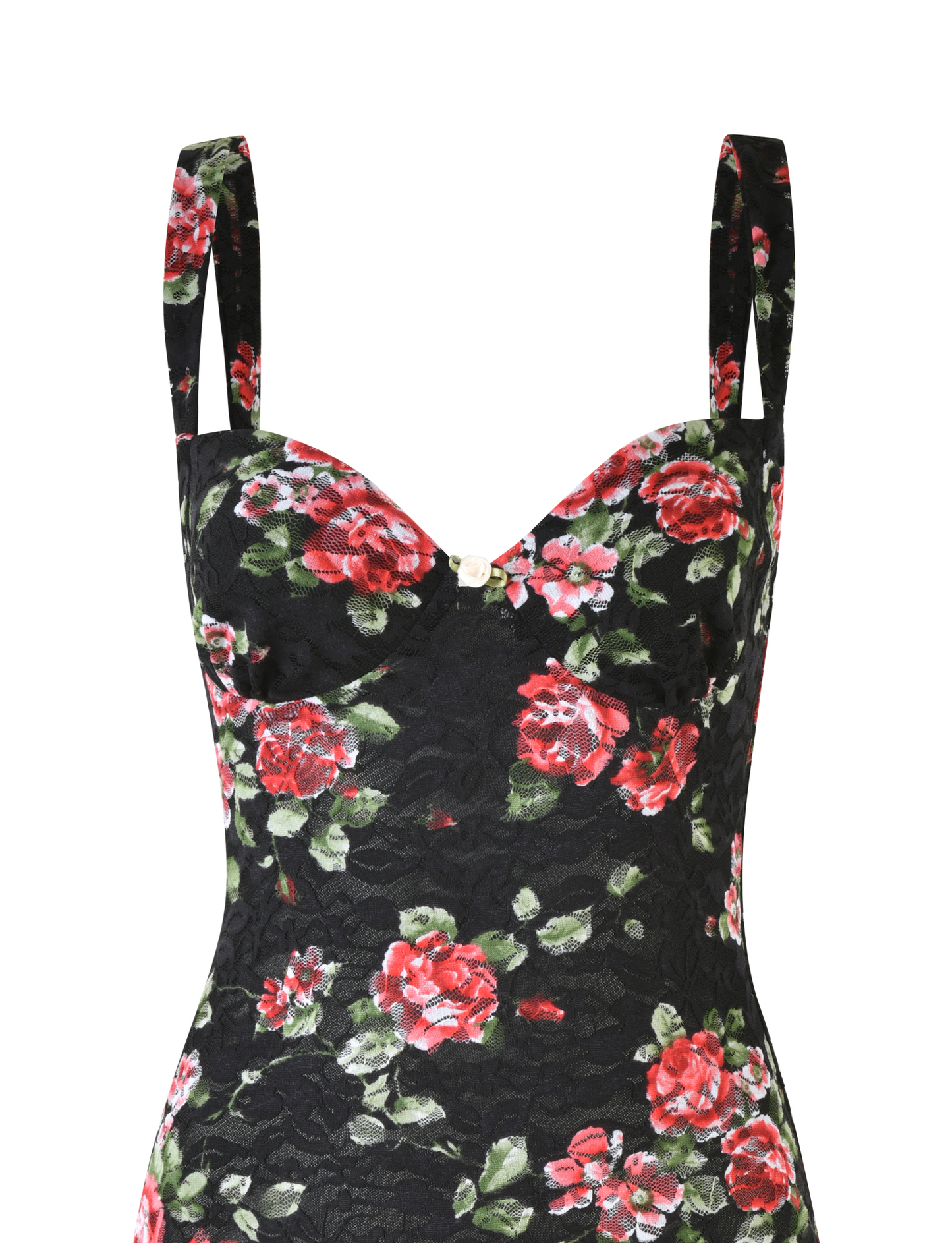 ANDEE MINI DRESS - BLACK : FLORAL : BLACKROSE