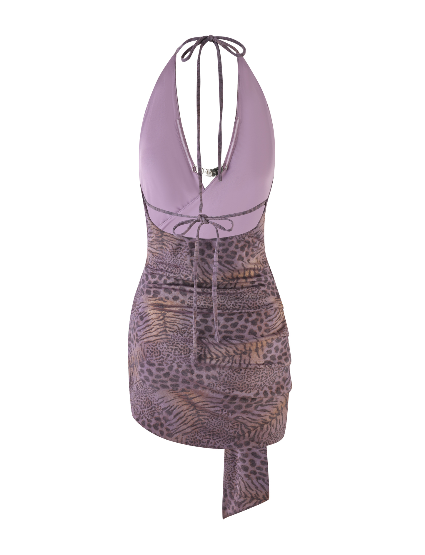 INDIGO MINI DRESS - PURPLE TIGER