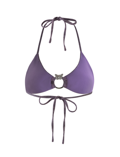 JESSALYN BIKINI TOP - PURPLE TIGER