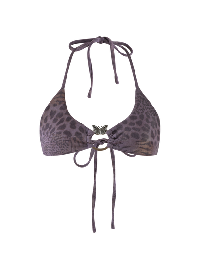 JESSALYN BIKINI TOP - PURPLE TIGER