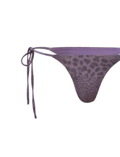 JESSALYN BIKINI BOTTOM - PURPLE TIGER