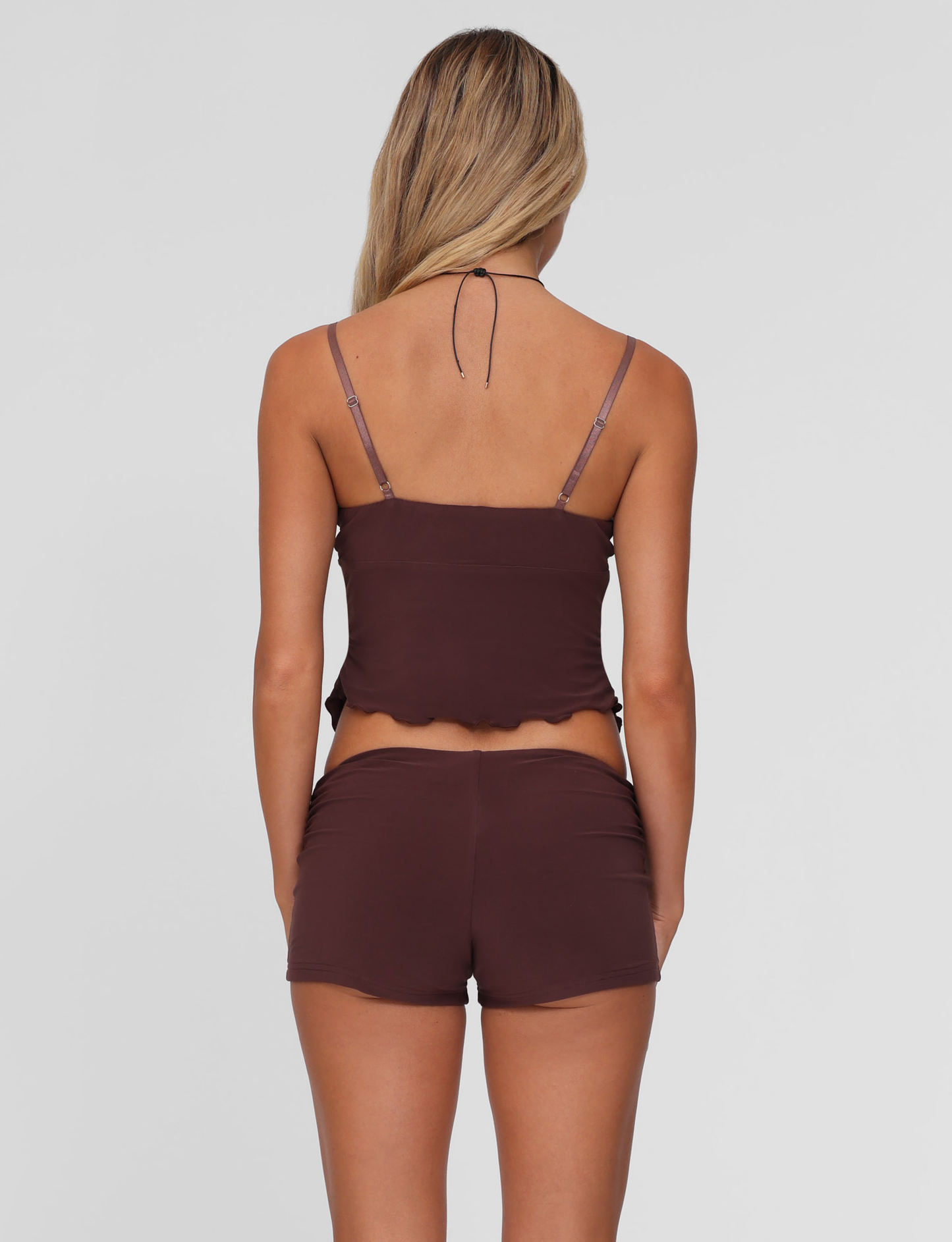 JOVIENNE TOP - BROWN : CHOCOLATE