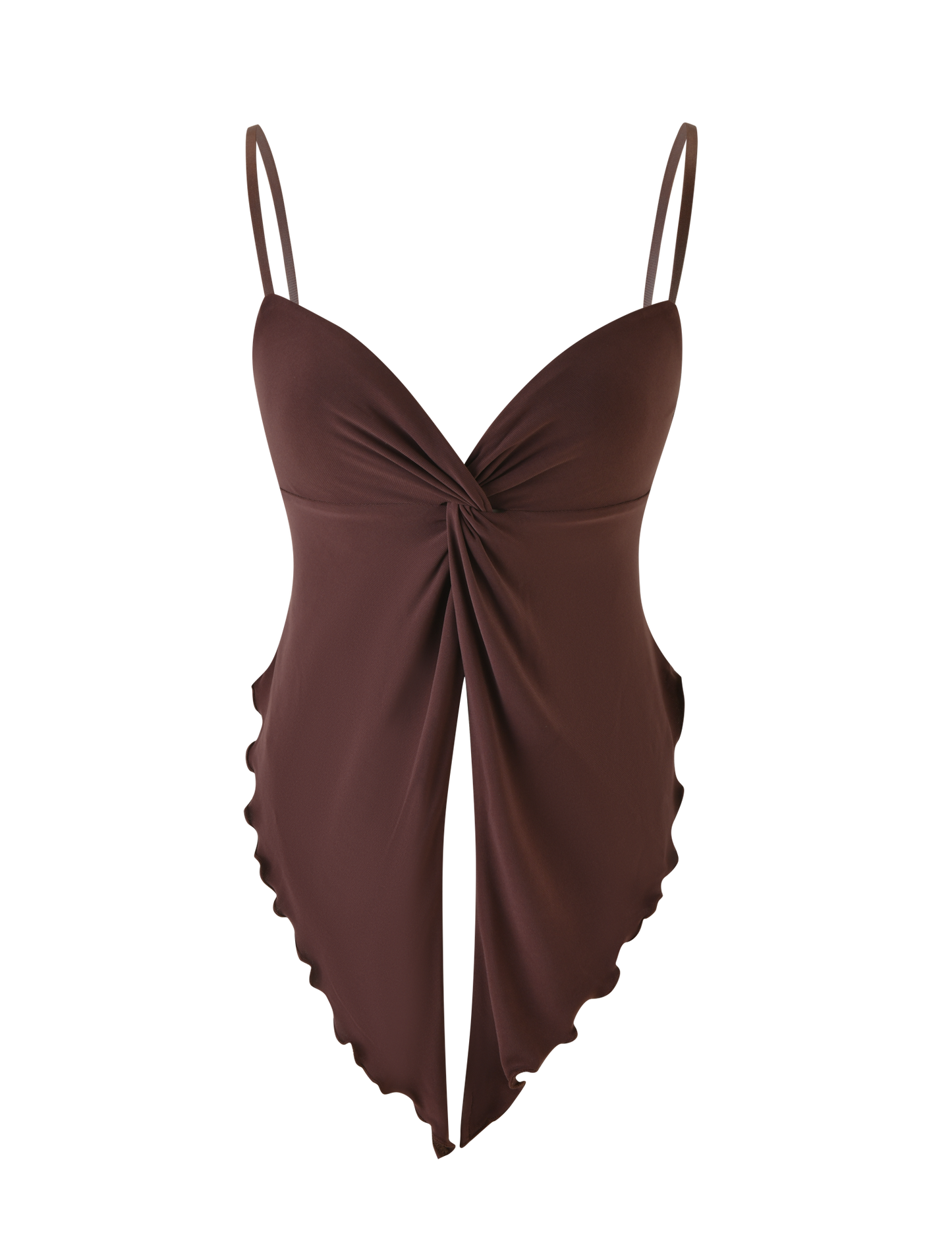 JOVIENNE TOP - BROWN : CHOCOLATE
