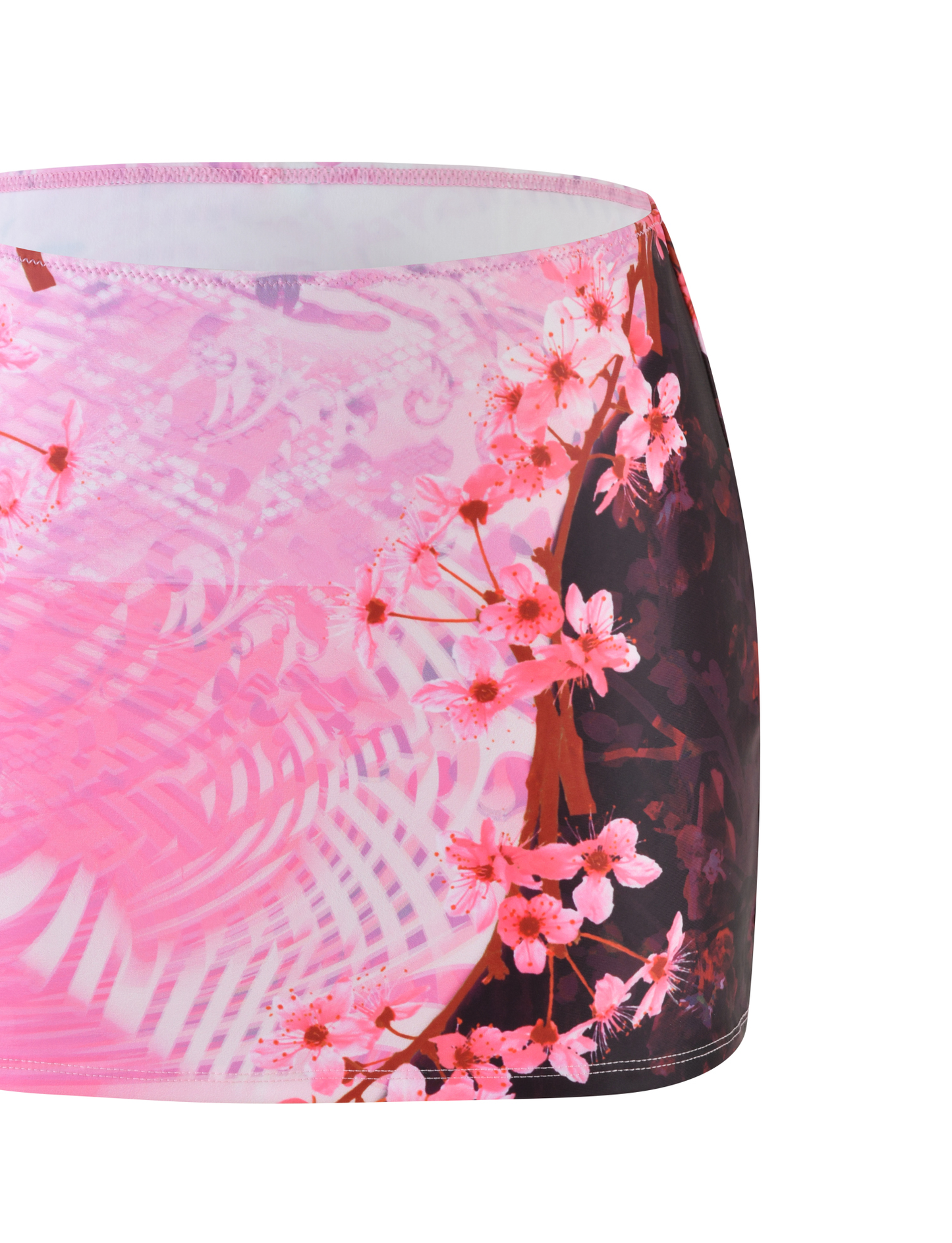 JOVANNA MINI SKIRT - MULTI : ANIMAL : ANIMAL FLORAL BORDER