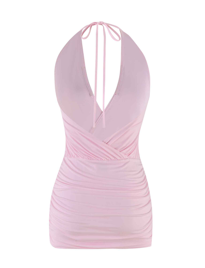 ANABELLE MINI DRESS - PINK : BABY PINK : BABY PINK