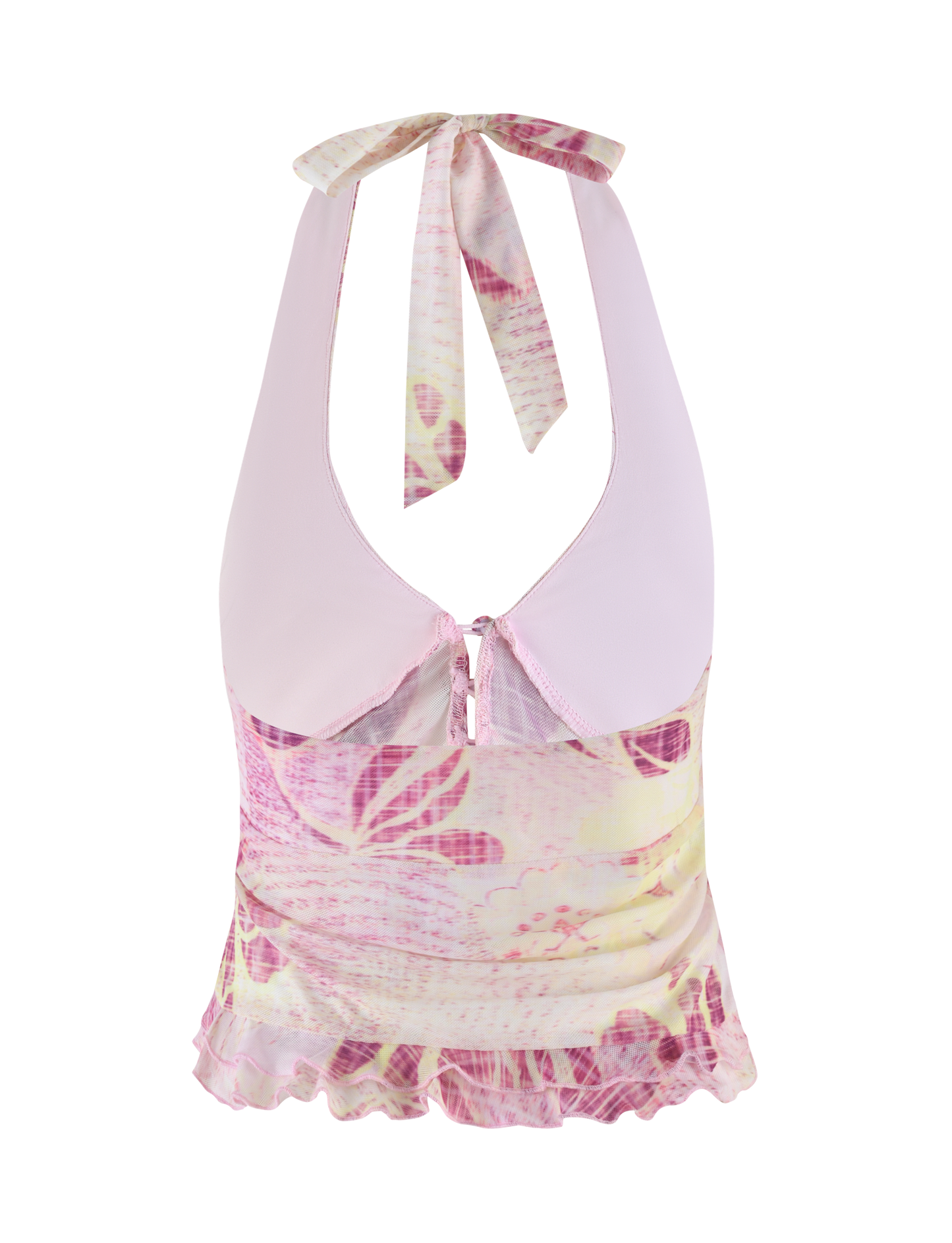 DALILA TOP - GRUNGE FLORAL MAGENTA