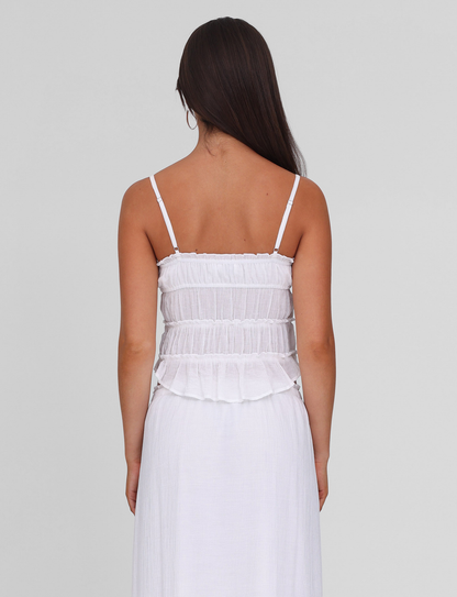 ASHLYNN TOP - WHITE
