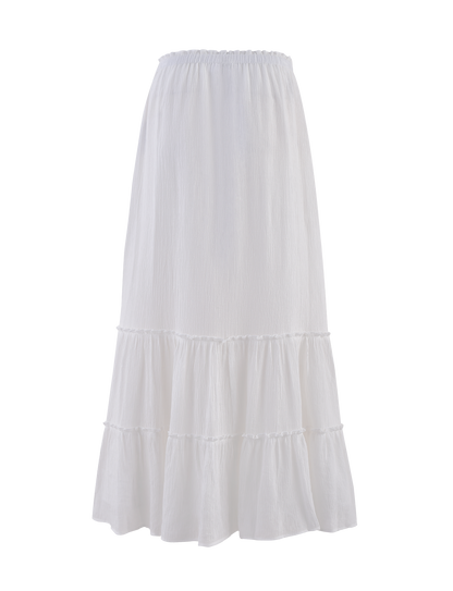 ASHLYNN MAXI SKIRT - WHITE