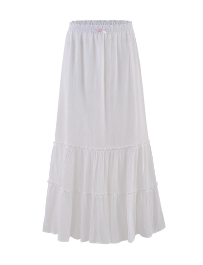 ASHLYNN MAXI SKIRT - WHITE