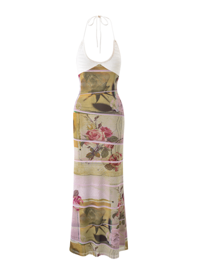 TILLEY MAXI DRESS - ROSE POSTCARD