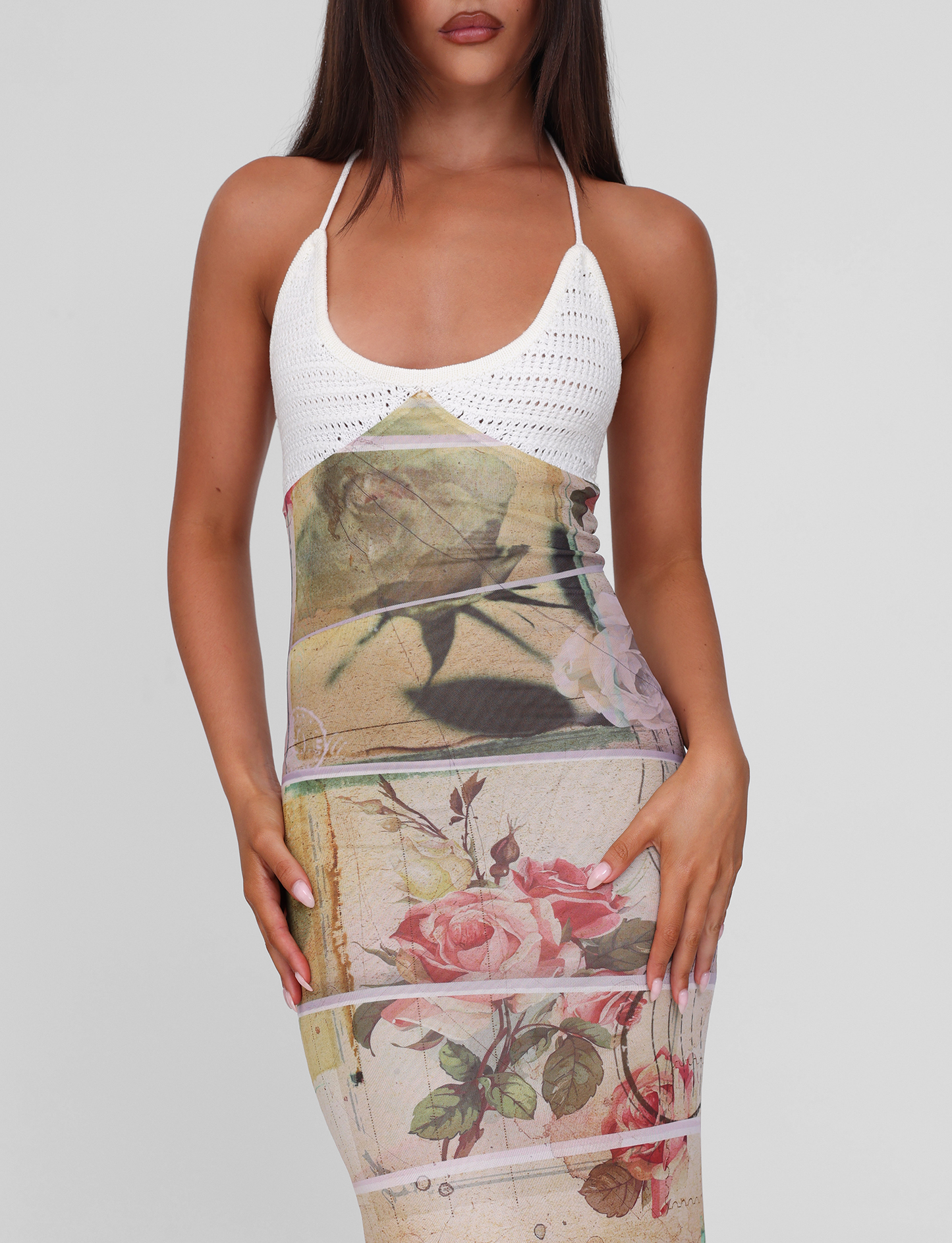 TILLEY MAXI DRESS - ROSE POSTCARD
