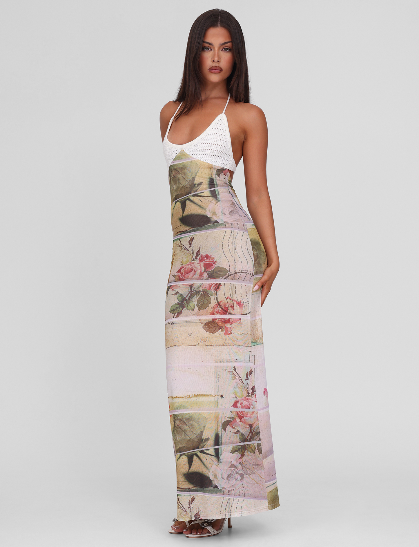 TILLEY MAXI DRESS - ROSE POSTCARD