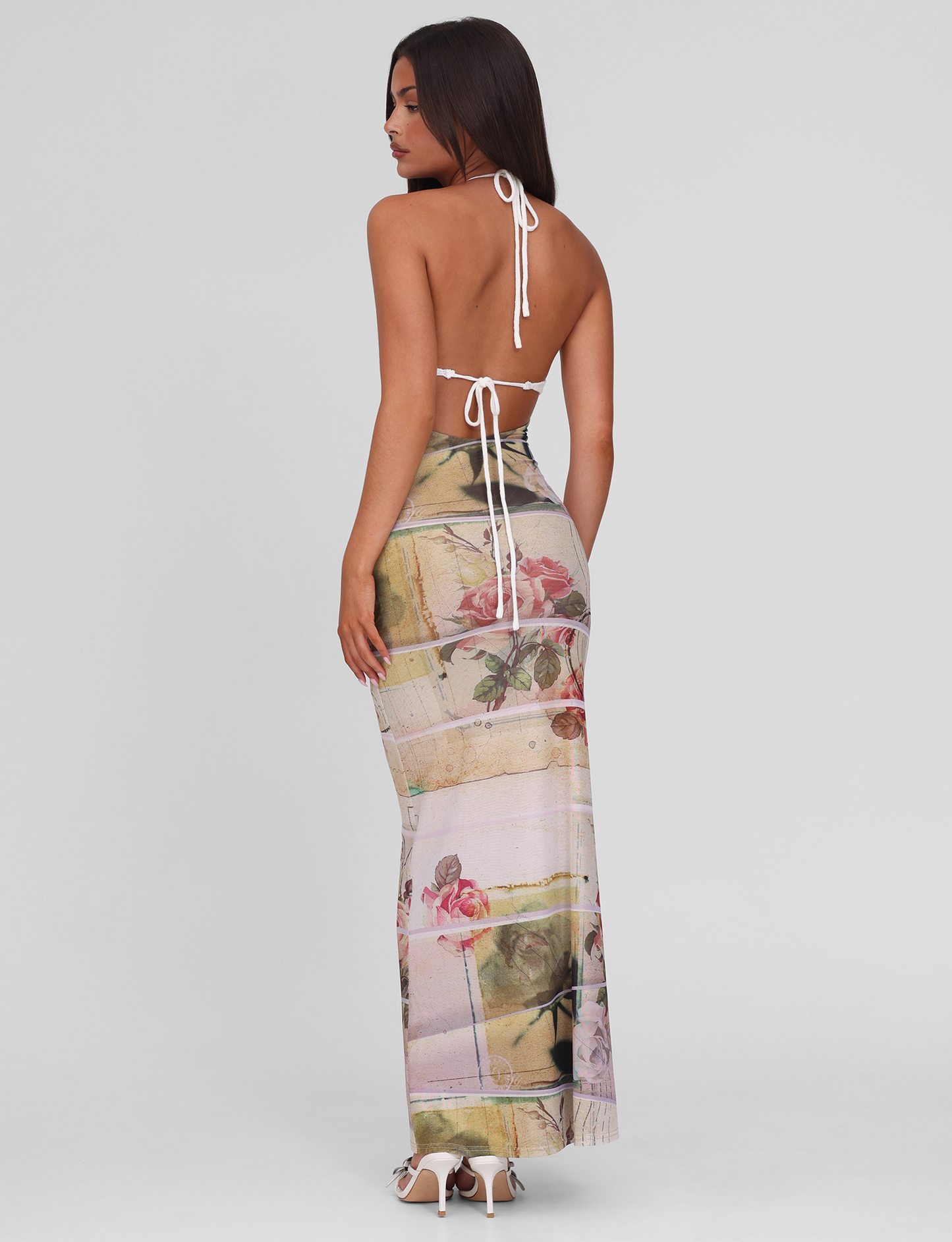 TILLEY MAXI DRESS - ROSE POSTCARD