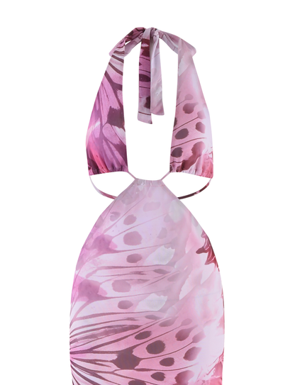 SOLEIL MAXI DRESS - MACRO BUTTERFLY