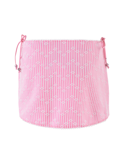 SAHRA BIKINI 2PC BOTTOM - PINK FLOWER STRIPE