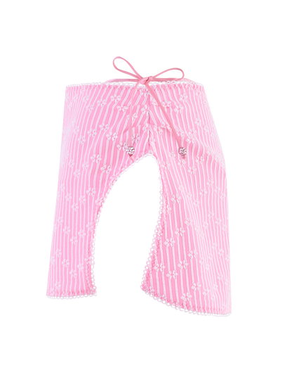 SAHRA BIKINI 2PC BOTTOM - PINK FLOWER STRIPE