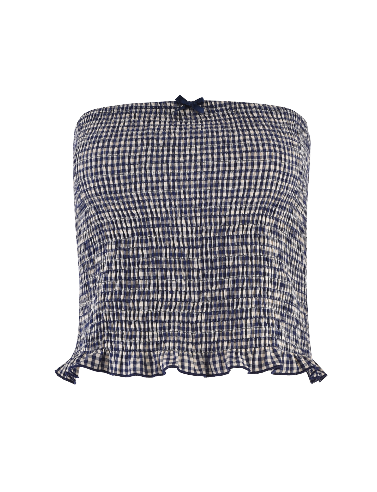 ERYNN TOP - NAVY GINGHAM