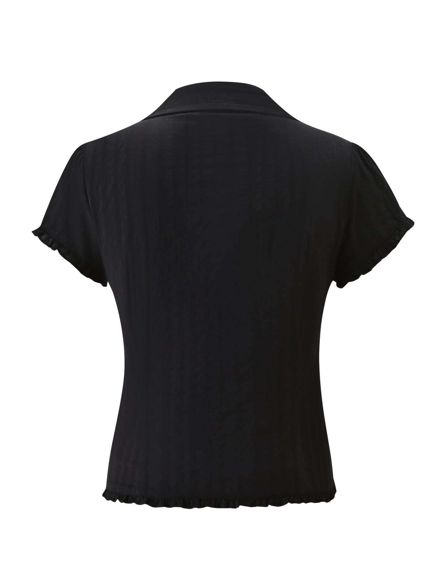 VALERIE SHORT SLEEVE SHIRT - BLACK