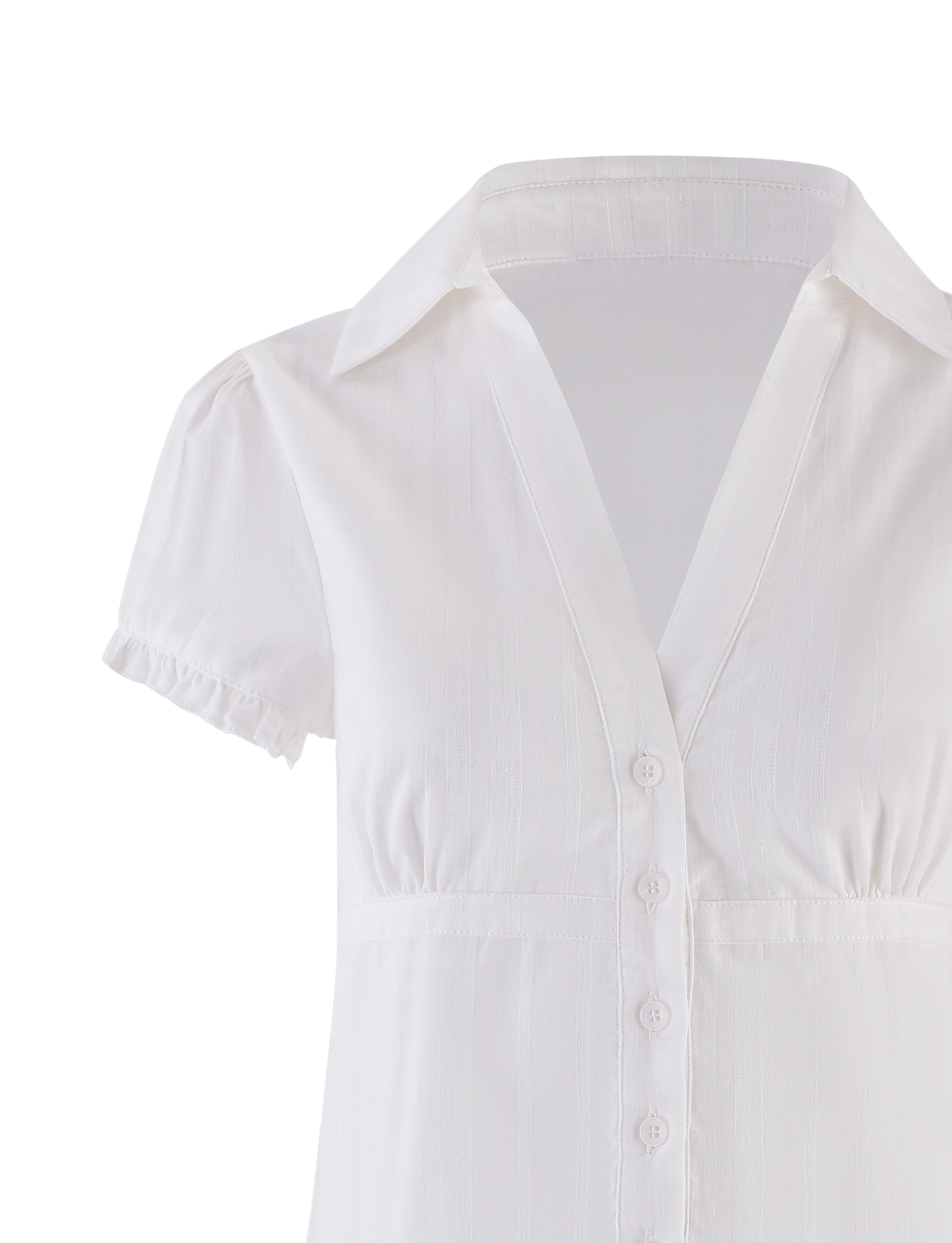 VALERIE SHORT SLEEVE SHIRT - WHITE