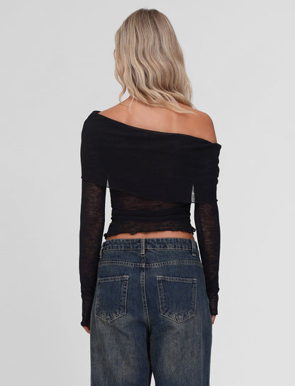 VERA TOP - BLACK